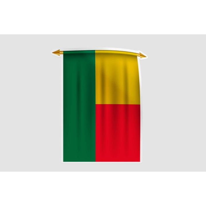 Benin Flag Style 24 Sticker - DecalsHouse