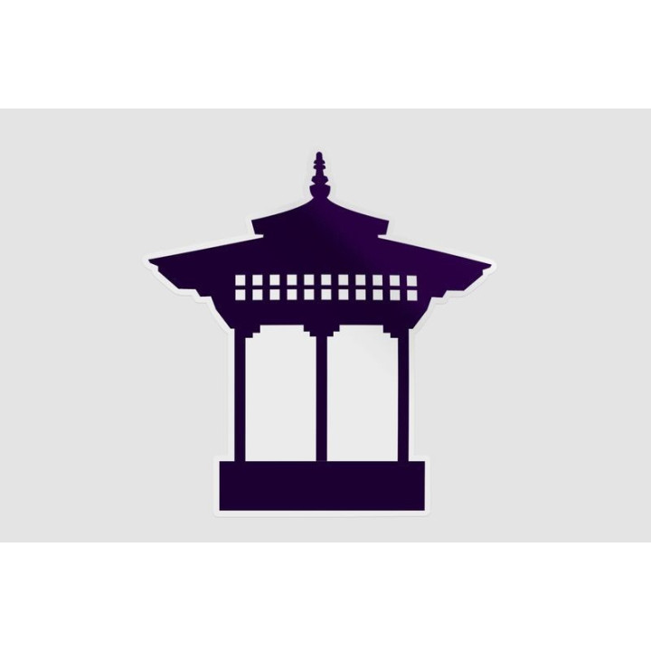 Bhutan Architecture Style 5 Sticker - DecalsHouse