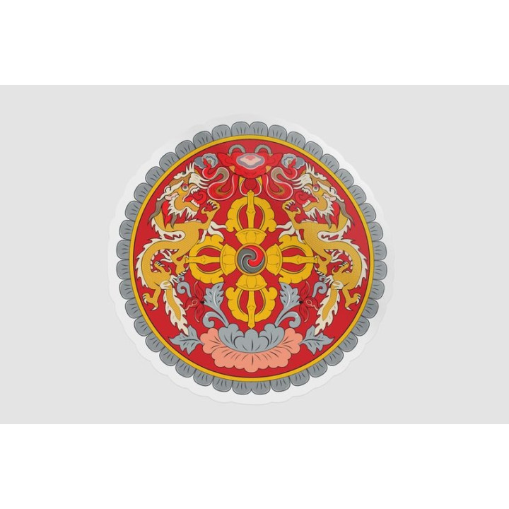 Bhutan National Emblem Sticker - DecalsHouse