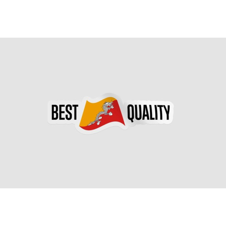 Bhutan Quality Label Sticker - DecalsHouse
