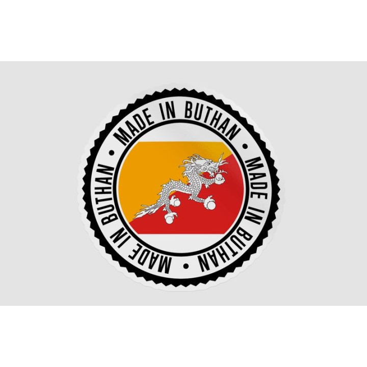 Bhutan Quality Label Style 5 Sticker - DecalsHouse