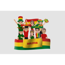 Bolivia Football Team Supporters Sticker - DecalsHouse
