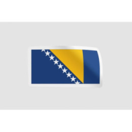 Bosnia And Herzegovina Flag Sticker - DecalsHouse