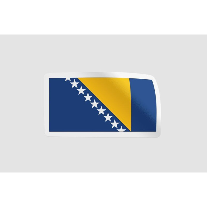 Bosnia And Herzegovina Flag Sticker - DecalsHouse