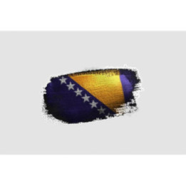 Bosnia And Herzegovina Flag Style 2 Sticker - DecalsHouse