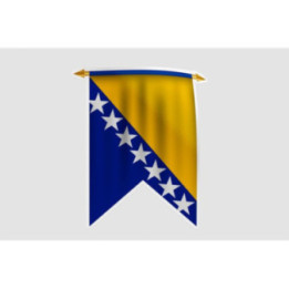 Bosnia And Herzegovina Flag Style 3 Sticker - DecalsHouse