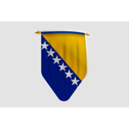 Bosnia And Herzegovina Flag Style 6 Sticker - DecalsHouse