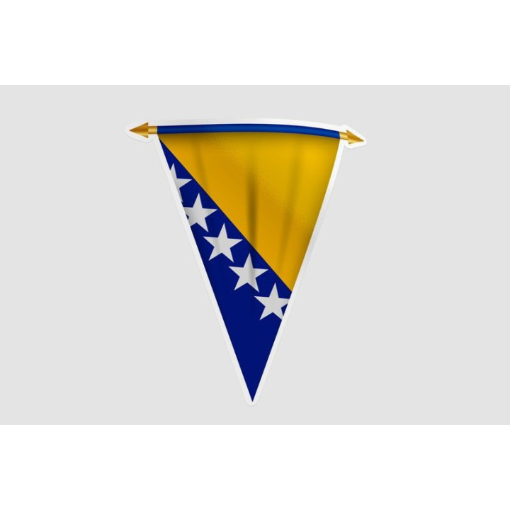 Bosnia And Herzegovina Flag Style 9 Sticker - DecalsHouse