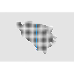 Bosnia And Herzegovina Map Style 3 Sticker - DecalsHouse