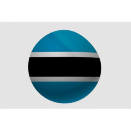 Botswana Ball Flag Sticker - DecalsHouse