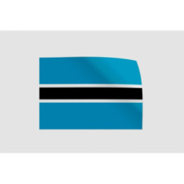 Botswana Flag Sticker - DecalsHouse
