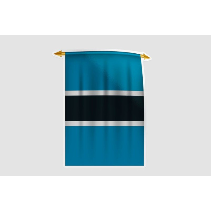 Botswana Flag Style 10 Sticker - DecalsHouse