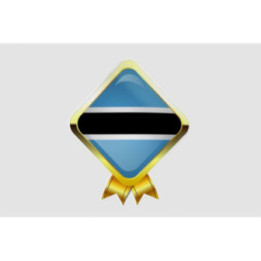 Botswana Flag Style 15 Sticker - DecalsHouse