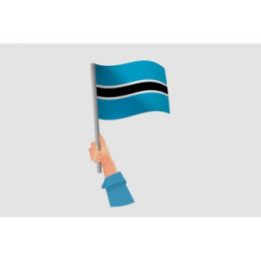 Botswana Flag Style 2 Sticker - DecalsHouse