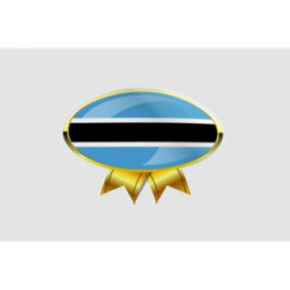 Botswana Flag Style 22 Sticker - DecalsHouse