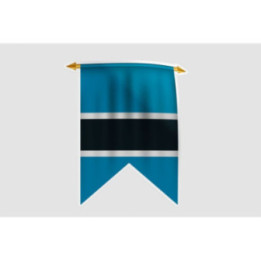 Botswana Flag Style 6 Sticker - DecalsHouse