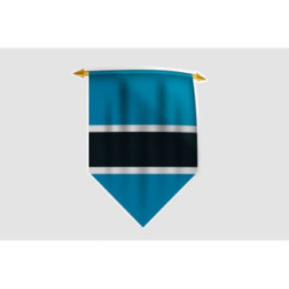 Botswana Flag Style 7 Sticker - DecalsHouse