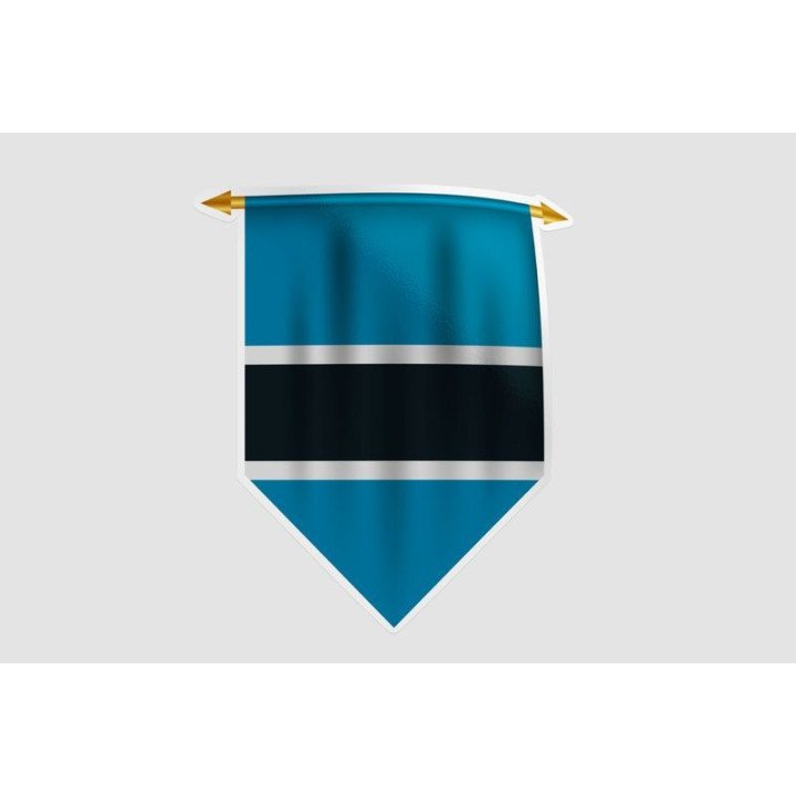 Botswana Flag Style 7 Sticker - DecalsHouse