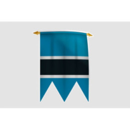 Botswana Flag Style 8 Sticker - DecalsHouse
