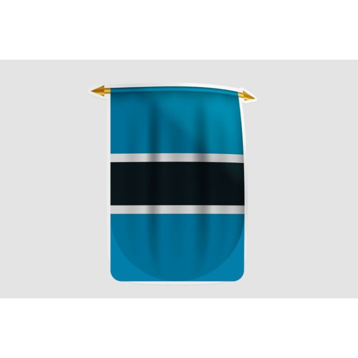 Botswana Flag Style 9 Sticker - DecalsHouse