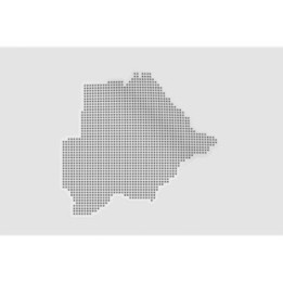 Botswana Map Style 3 Sticker - DecalsHouse