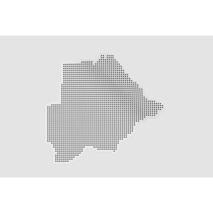 Botswana Map Style 3 Sticker - DecalsHouse