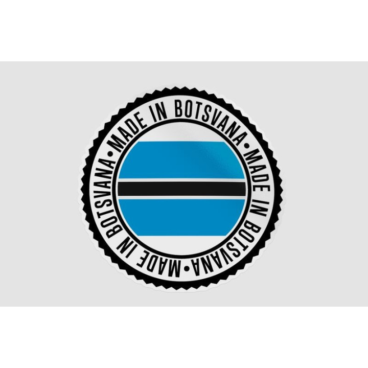 Botswana Quality Label Style 5 Sticker - DecalsHouse