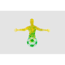 Brazil Cup Football Player Sticker - DecalsHouse