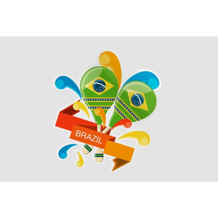 Brazil Dh Style 4 Sticker - DecalsHouse