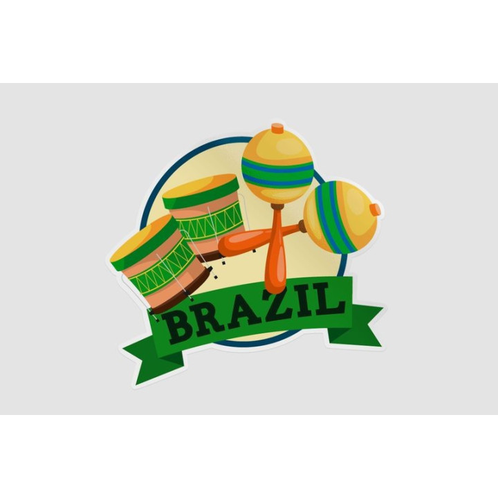 Brazil Dh Style 7 Sticker - DecalsHouse