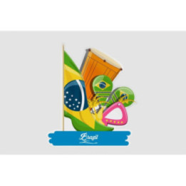 Brazil Flag Dh Style 5 Sticker - DecalsHouse