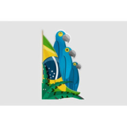 Brazil Flag Dh Style 6 Sticker - DecalsHouse