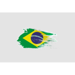Brazil Flag Style 15 Sticker - DecalsHouse