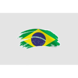 Brazil Flag Style 17 Sticker - DecalsHouse