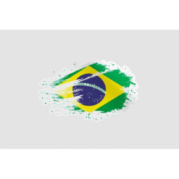 Brazil Flag Style 2 Sticker - DecalsHouse