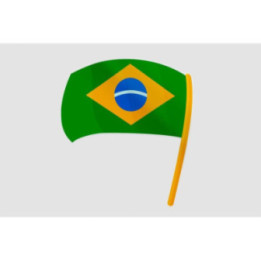 Brazil Flag Style 22 Sticker - DecalsHouse