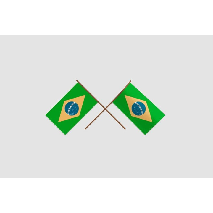 Brazil Flag Style 25 Sticker - DecalsHouse