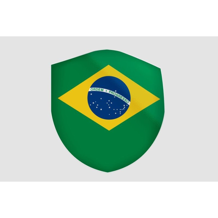 Brazil Flag Style 27 Sticker - DecalsHouse