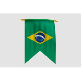 Brazil Flag Style 29 Sticker - DecalsHouse