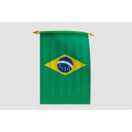 Brazil Flag Style 33 Sticker - DecalsHouse
