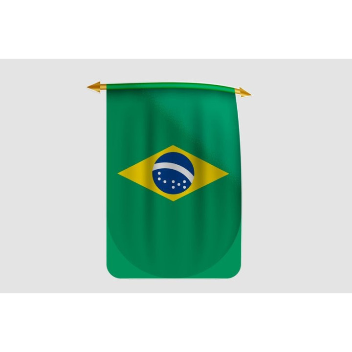 Brazil Flag Style 34 Sticker - DecalsHouse