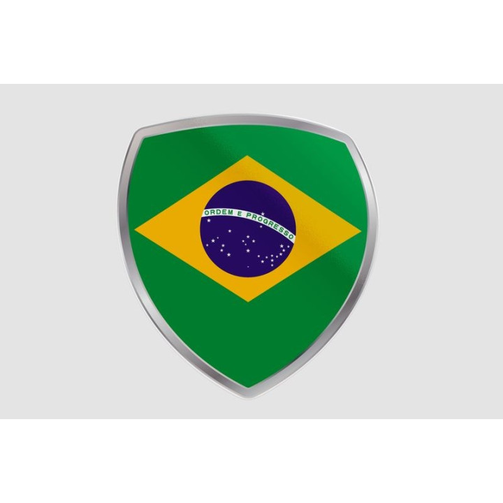 Brazil Flag Style 340 Sticker - DecalsHouse