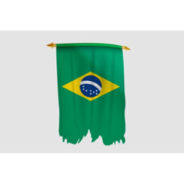 Brazil Flag Style 36 Sticker - DecalsHouse
