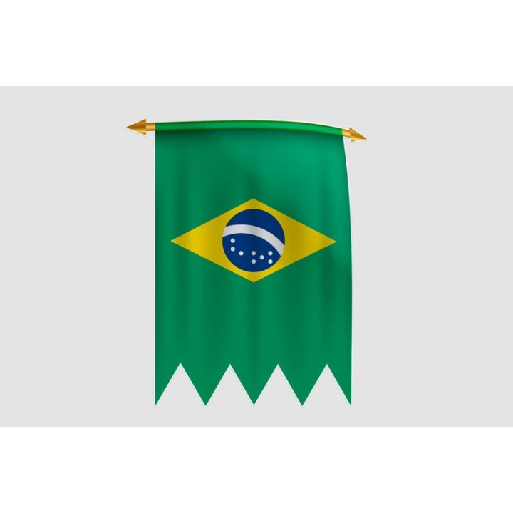 Brazil Flag Style 37 Sticker - DecalsHouse