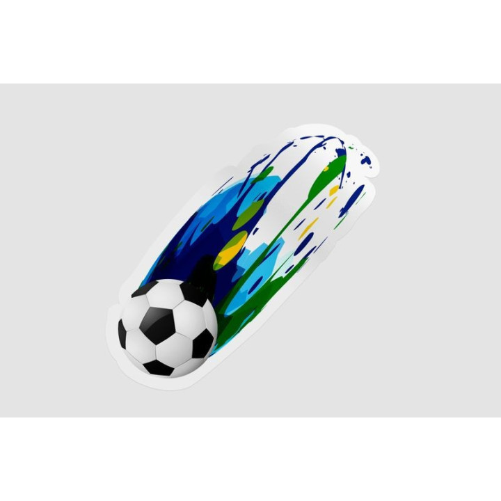 Brazil Football Ball Style 3 Sticker - DecalsHouse