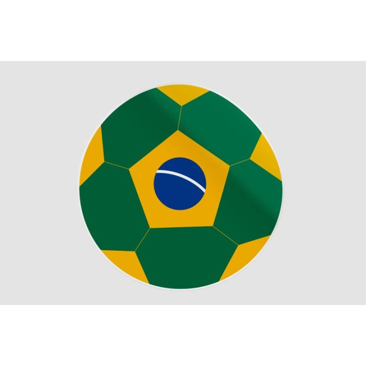 Brazil Football Stickers – Seleção Soccer Ball Decals (2-Pack)