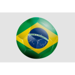 Brazil Football Stickers – Seleção Flag Ball Decals (2-Pack)