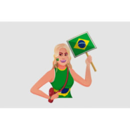Brazil Football Fan Stickers – Seleção World Cup (2-Pack)
