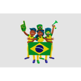 Brazil Football Fans Stickers – Seleção World Cup (2-Pack)