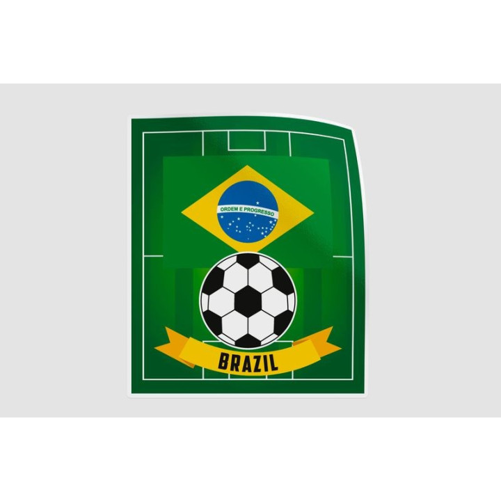 Brazil Football Stickers – World Cup Seleção Decals (2-Pack)
